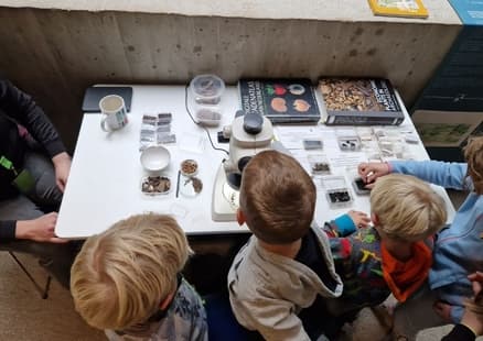 Tag der Forschung Kinder Mikroskop