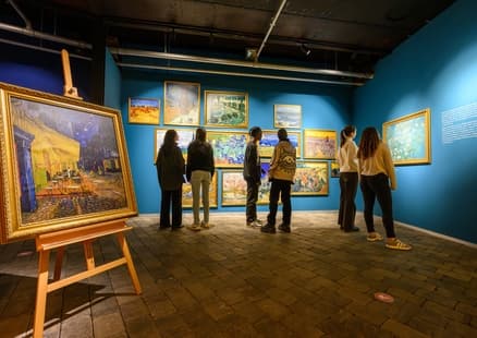 Blick in die Ausstellung Visiodrom Wupertal van Gogh