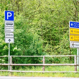 Parken Schild für Bus Parkplatz