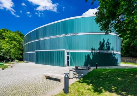 Solarfassade Neanderthal Museum Gesamtansicht